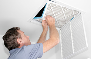 Replacing an HVAC filter